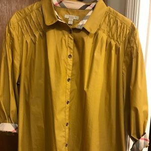 Classic Gold Burberry Women’s Shirt